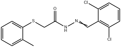 N'-(2,6-dichlorobenzylidene)-2-[(2-methylphenyl)sulfanyl]acetohydrazide Struktur