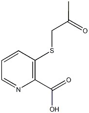 3-[(2-oxopropyl)sulfanyl]-2-pyridinecarboxylic acid Structure