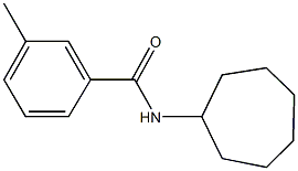 N-cycloheptyl-3-methylbenzamide 结构式