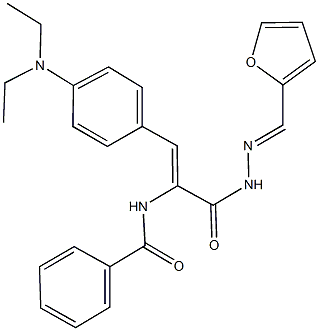 N-(2-[4-(diethylamino)phenyl]-1-{[2-(2-furylmethylene)hydrazino]carbonyl}vinyl)benzamide|