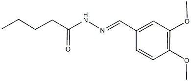 N'-(3,4-dimethoxybenzylidene)pentanohydrazide Structure