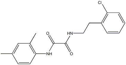 N~1~-[2-(2-chlorophenyl)ethyl]-N~2~-(2,4-dimethylphenyl)ethanediamide Structure