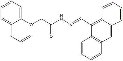 2-(2-allylphenoxy)-N'-(9-anthrylmethylene)acetohydrazide Struktur