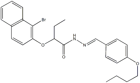 339108-10-0 2-[(1-bromo-2-naphthyl)oxy]-N'-(4-butoxybenzylidene)butanohydrazide