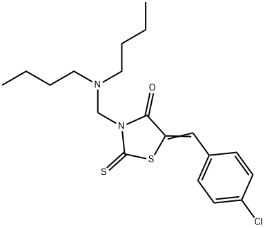 339108-90-6 5-(4-chlorobenzylidene)-3-[(dibutylamino)methyl]-2-thioxo-1,3-thiazolidin-4-one