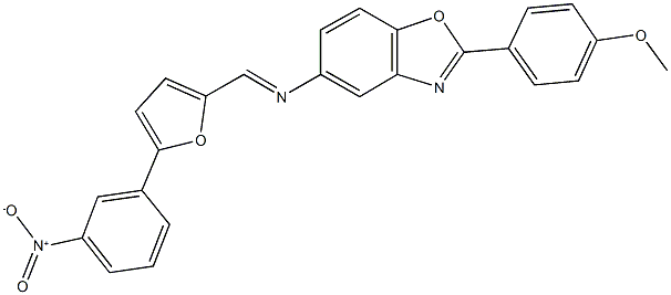 5-{[(5-{3-nitrophenyl}-2-furyl)methylene]amino}-2-(4-methoxyphenyl)-1,3-benzoxazole|