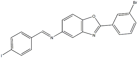 N-[2-(3-bromophenyl)-1,3-benzoxazol-5-yl]-N-(4-iodobenzylidene)amine|