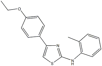 N-[4-(4-ethoxyphenyl)-1,3-thiazol-2-yl]-N-(2-methylphenyl)amine Struktur