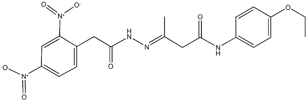 3-[({2,4-dinitrophenyl}acetyl)hydrazono]-N-(4-ethoxyphenyl)butanamide,339111-64-7,结构式