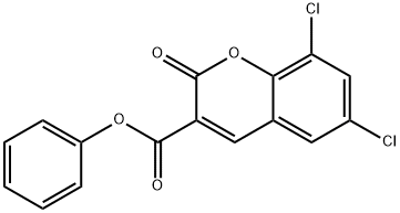 phenyl 6,8-dichloro-2-oxo-2H-chromene-3-carboxylate Structure