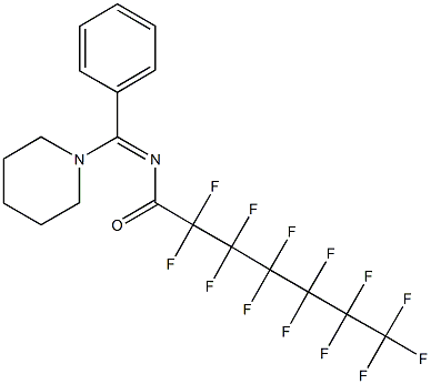 2,2,3,3,4,4,5,5,6,6,7,7,7-tridecafluoro-N-[phenyl(1-piperidinyl)methylene]heptanamide|