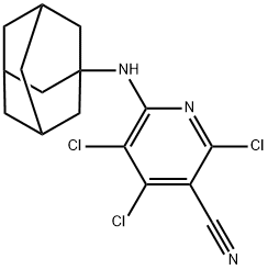 6-(1-adamantylamino)-2,4,5-trichloronicotinonitrile Structure