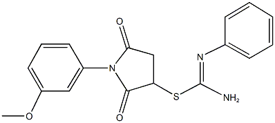 339197-59-0 1-(3-methoxyphenyl)-2,5-dioxo-3-pyrrolidinyl N'-phenylimidothiocarbamate