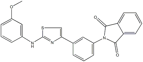 339197-61-4 2-{3-[2-(3-methoxyanilino)-1,3-thiazol-4-yl]phenyl}-1H-isoindole-1,3(2H)-dione