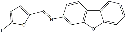 N-dibenzo[b,d]furan-3-yl-N-[(5-iodo-2-furyl)methylene]amine Structure