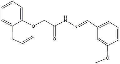 2-(2-allylphenoxy)-N'-(3-methoxybenzylidene)acetohydrazide Structure