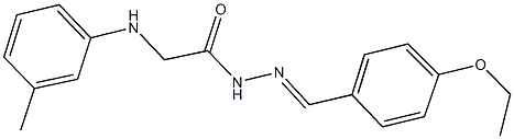 N'-(4-ethoxybenzylidene)-2-(3-toluidino)acetohydrazide Structure