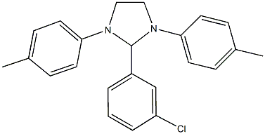 2-(3-chlorophenyl)-1,3-bis(4-methylphenyl)imidazolidine,339244-00-7,结构式