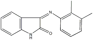 3-[(2,3-dimethylphenyl)imino]-1,3-dihydro-2H-indol-2-one 化学構造式