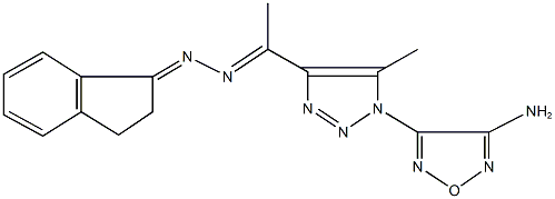 1-[1-(4-amino-1,2,5-oxadiazol-3-yl)-5-methyl-1H-1,2,3-triazol-4-yl]ethanone 2,3-dihydro-1H-inden-1-ylidenehydrazone|