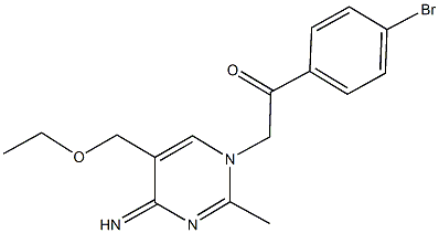 1-(4-bromophenyl)-2-(5-(ethoxymethyl)-4-imino-2-methyl-1(4H)-pyrimidinyl)ethanone,339287-31-9,结构式