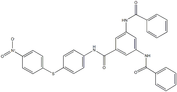 3,5-bis(benzoylamino)-N-[4-({4-nitrophenyl}sulfanyl)phenyl]benzamide Structure