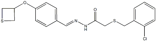 339317-90-7 2-[(2-chlorobenzyl)sulfanyl]-N'-[4-(3-thietanyloxy)benzylidene]acetohydrazide