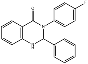 3-(4-fluorophenyl)-2-phenyl-2,3-dihydro-4(1H)-quinazolinone Structure