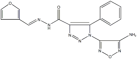 339340-66-8 1-(4-amino-1,2,5-oxadiazol-3-yl)-N'-(3-furylmethylene)-5-phenyl-1H-1,2,3-triazole-4-carbohydrazide