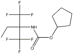cyclopentyl 1,1-bis(trifluoromethyl)propylcarbamate Structure