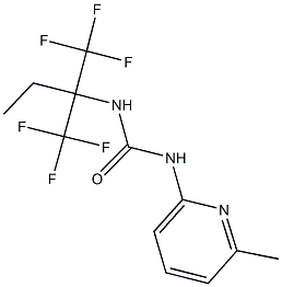 N-[1,1-bis(trifluoromethyl)propyl]-N'-(6-methyl-2-pyridinyl)urea,339368-36-4,结构式