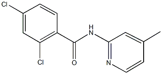 2,4-dichloro-N-(4-methyl-2-pyridinyl)benzamide 化学構造式