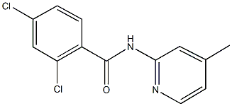 2,4-dichloro-N-(4-methyl-2-pyridinyl)benzamide Struktur