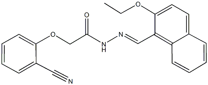 2-(2-cyanophenoxy)-N'-[(2-ethoxy-1-naphthyl)methylene]acetohydrazide,339572-73-5,结构式