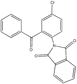 2-(2-benzoyl-4-chlorophenyl)-1H-isoindole-1,3(2H)-dione Struktur