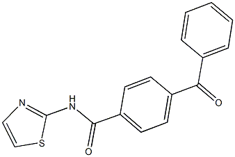 4-benzoyl-N-(1,3-thiazol-2-yl)benzamide 结构式