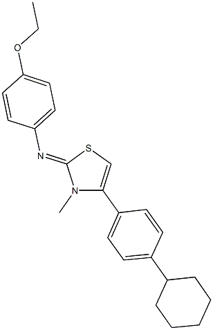 340007-20-7 N-(4-(4-cyclohexylphenyl)-3-methyl-1,3-thiazol-2(3H)-ylidene)-N-(4-ethoxyphenyl)amine