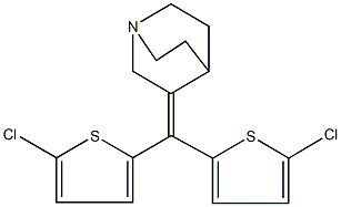 3-[bis(5-chloro-2-thienyl)methylene]quinuclidine|