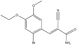 3-(2-bromo-4-ethoxy-5-methoxyphenyl)-2-cyanoacrylamide Structure