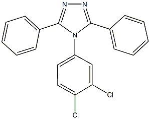 4-(3,4-dichlorophenyl)-3,5-diphenyl-4H-1,2,4-triazole Struktur