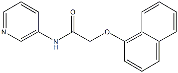 2-(1-naphthyloxy)-N-(3-pyridinyl)acetamide,340219-86-5,结构式