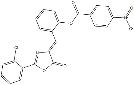 2-[(2-(2-chlorophenyl)-5-oxo-1,3-oxazol-4(5H)-ylidene)methyl]phenyl 4-nitrobenzoate,340222-41-5,结构式