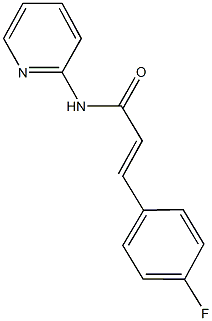 3-(4-fluorophenyl)-N-(2-pyridinyl)acrylamide 结构式