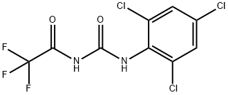 N-(2,4,6-trichlorophenyl)-N'-(trifluoroacetyl)urea Structure