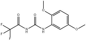 N-(2,5-dimethoxyphenyl)-N'-(trifluoroacetyl)urea Structure