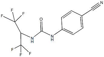 N-(4-cyanophenyl)-N'-[2,2,2-trifluoro-1-(trifluoromethyl)ethyl]urea,340265-42-1,结构式