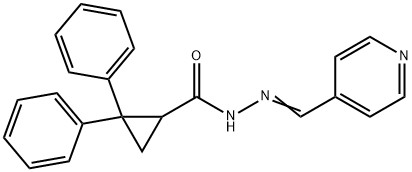 2,2-diphenyl-N'-(4-pyridinylmethylene)cyclopropanecarbohydrazide|