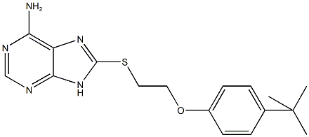 8-{[2-(4-tert-butylphenoxy)ethyl]sulfanyl}-9H-purin-6-amine|