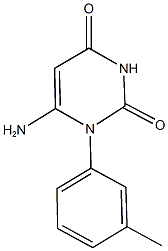 6-amino-1-(3-methylphenyl)-2,4(1H,3H)-pyrimidinedione Structure