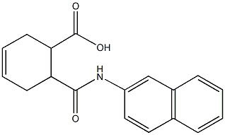 6-[(2-naphthylamino)carbonyl]-3-cyclohexene-1-carboxylic acid Struktur
